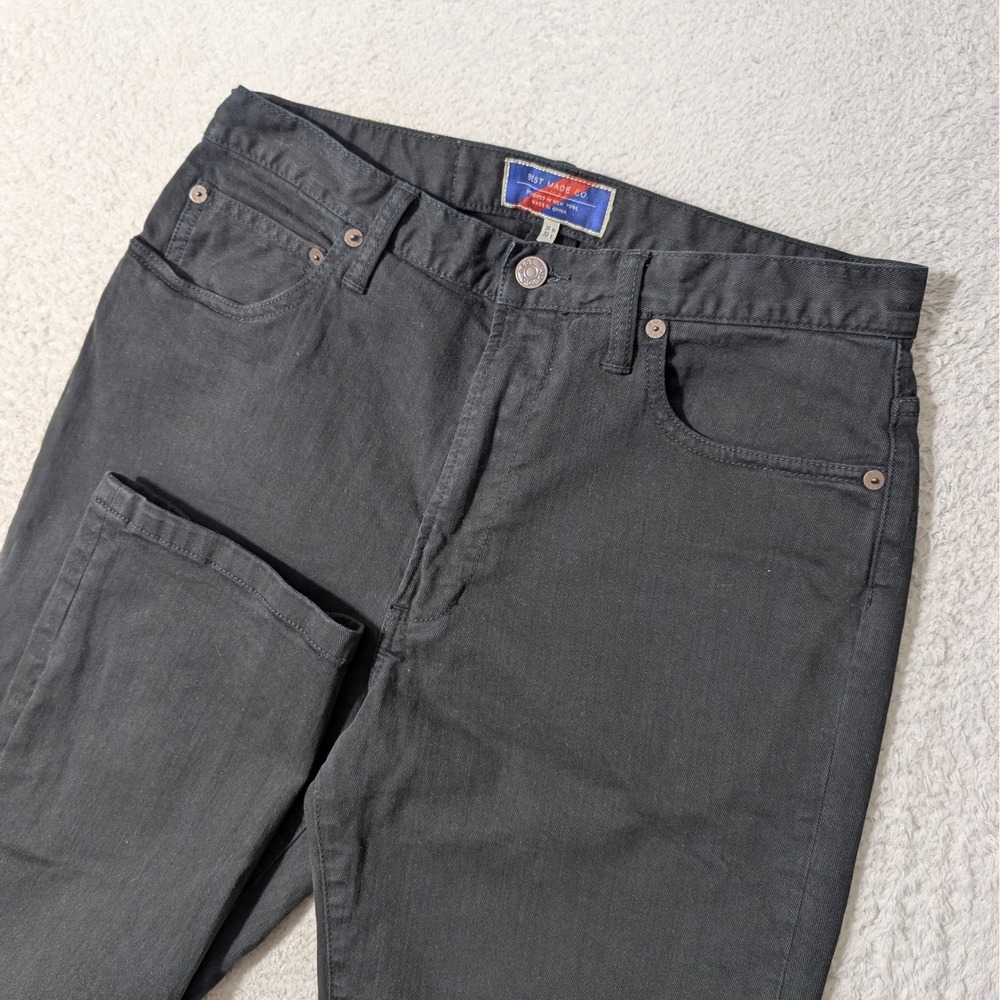 Best Made Co. Jean Pants Mens 31/32 Black Stretch Straight Leg Denim